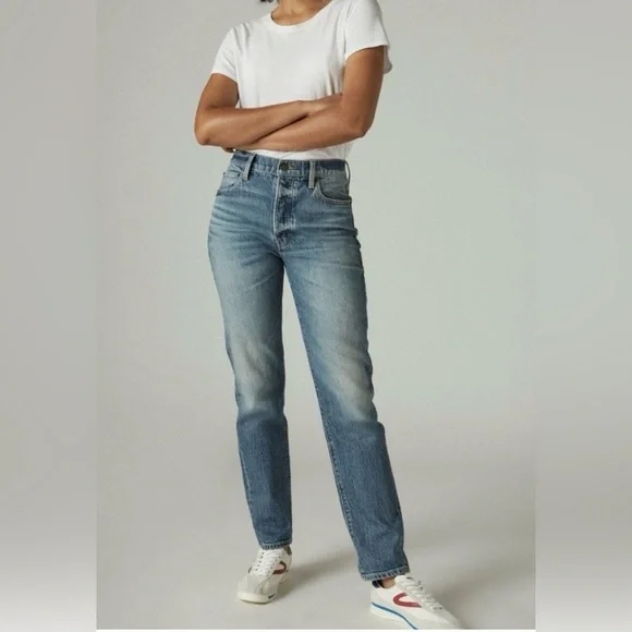 Lucky Brand Women's Straight Leg Blue Jeans - Picture 1 of 6